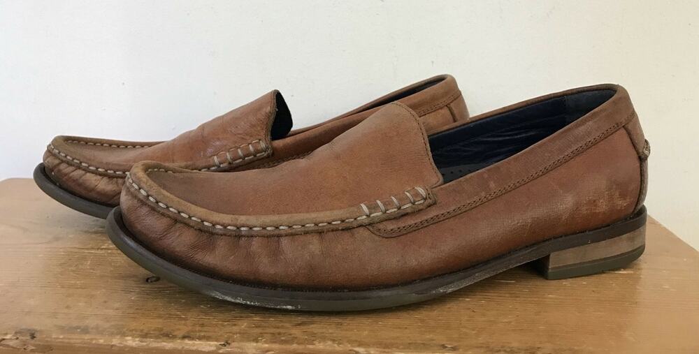 Cole Haan Mens Nubuck Leather Casual Moccasin Toe Driving Loafers Shoes 8M 41